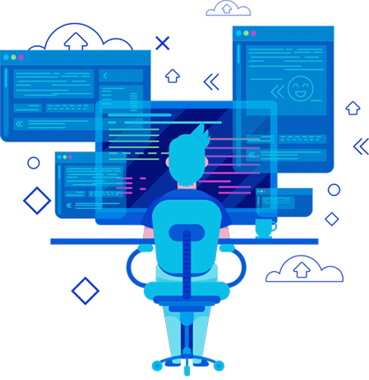 cloud hosting illustration